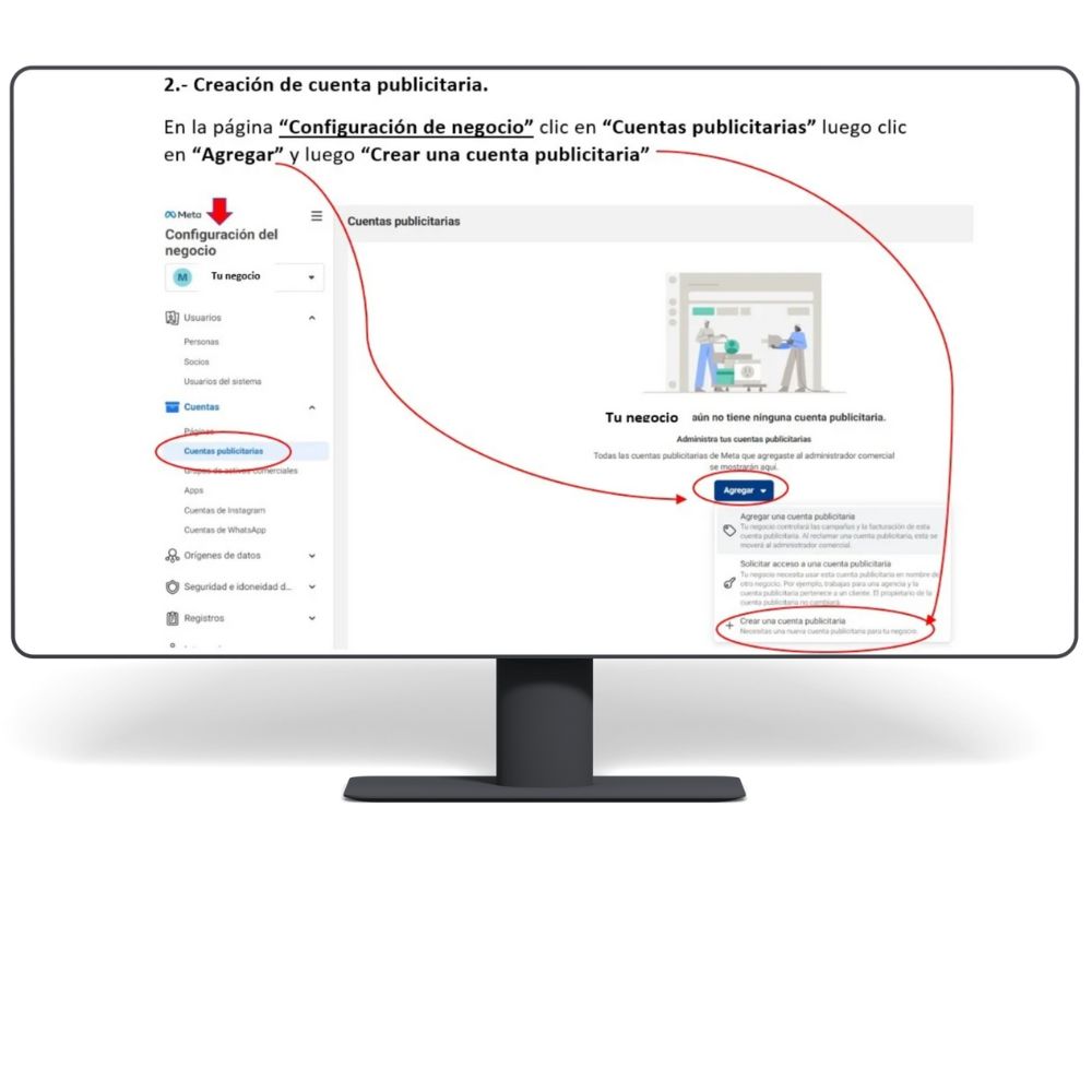 META Pro 7 1000 X 1000 Monitor de frente